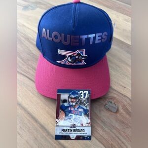 🍁 Signed Montreal Alouettes Hat Y2K New 🍁